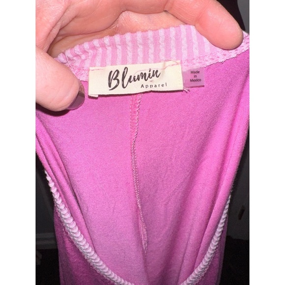 Blumin brand pink relaxed fit short sleeve top - Picture 6 of 7